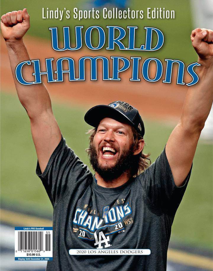 Lindy’s 2025-26 NFL & College Football Preview Combo Pack Sports Magazines SureShot Books Publishing LLC 2020 L.A. DODGERS WORLD SERIES CHAMPIONS