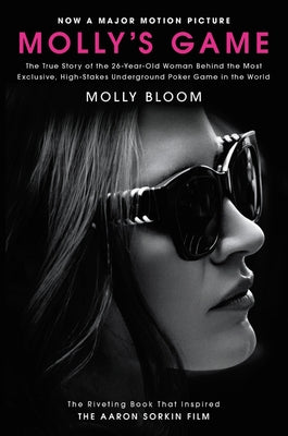Paperback of Molly's Game movie tie-in book by Dey Street Books, showing the cover with poker game imagery and title.