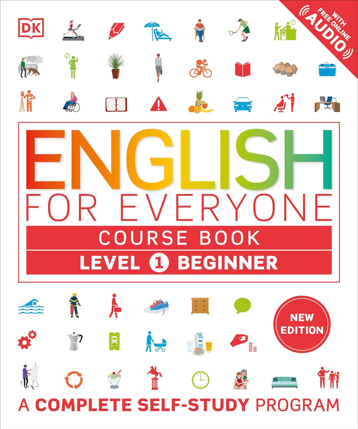 English for Everyone Course Book Level 1 Beginner - A Complete Self-Study Program (DK English for Everyone) - IN Corrections Bookstore