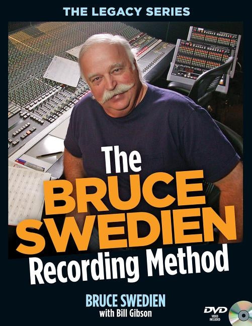 Paperback book titled "The Bruce Swedien Recording Method" with DVD ROM, published by Hal Leonard Publishing Corporation.