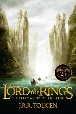 Paperback edition of The Fellowship of the Ring 25th Anniversary movie tie-in by William Morrow & Company, showing the book cover.