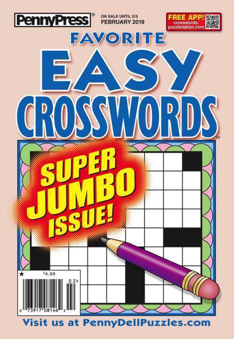 Favorite Easy Crosswords Magazines Subscriptions PennyPress
