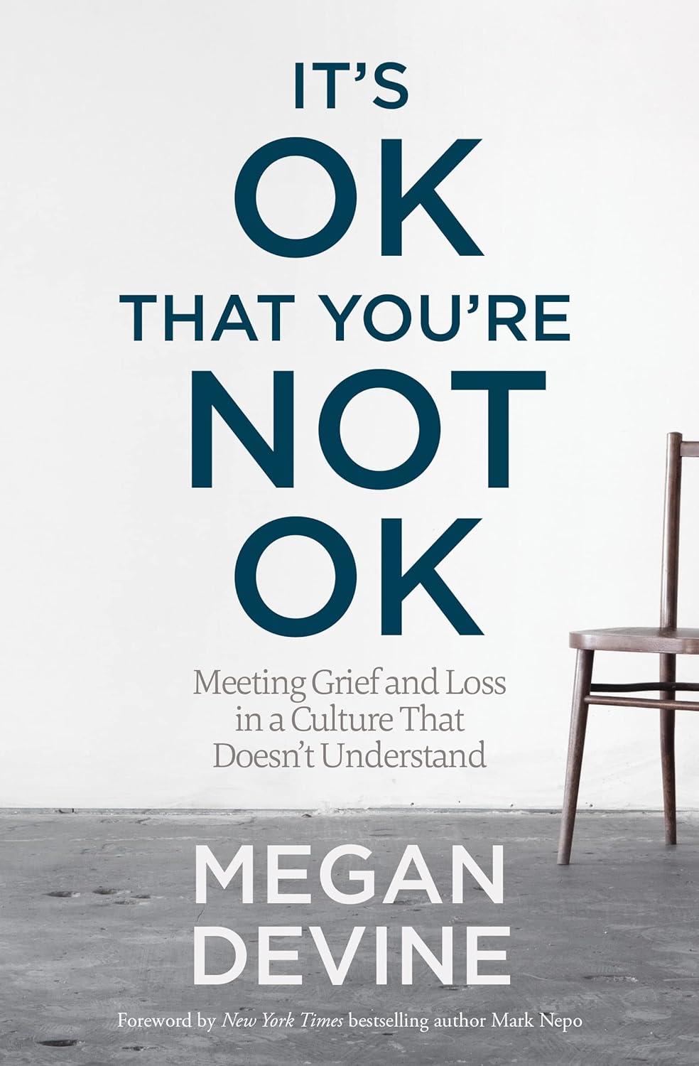 Book cover of "It's OK That You're Not OK" by Sounds True featuring a calming design and thoughtful typography.