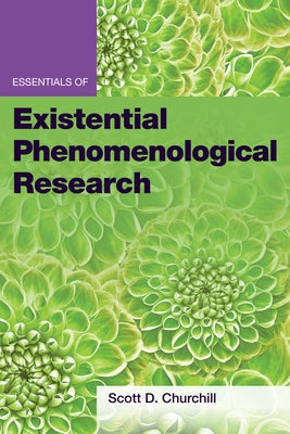 Paperback book titled "Essentials of Existential Phenomenological Research" by American Psychological Association on a plain background.