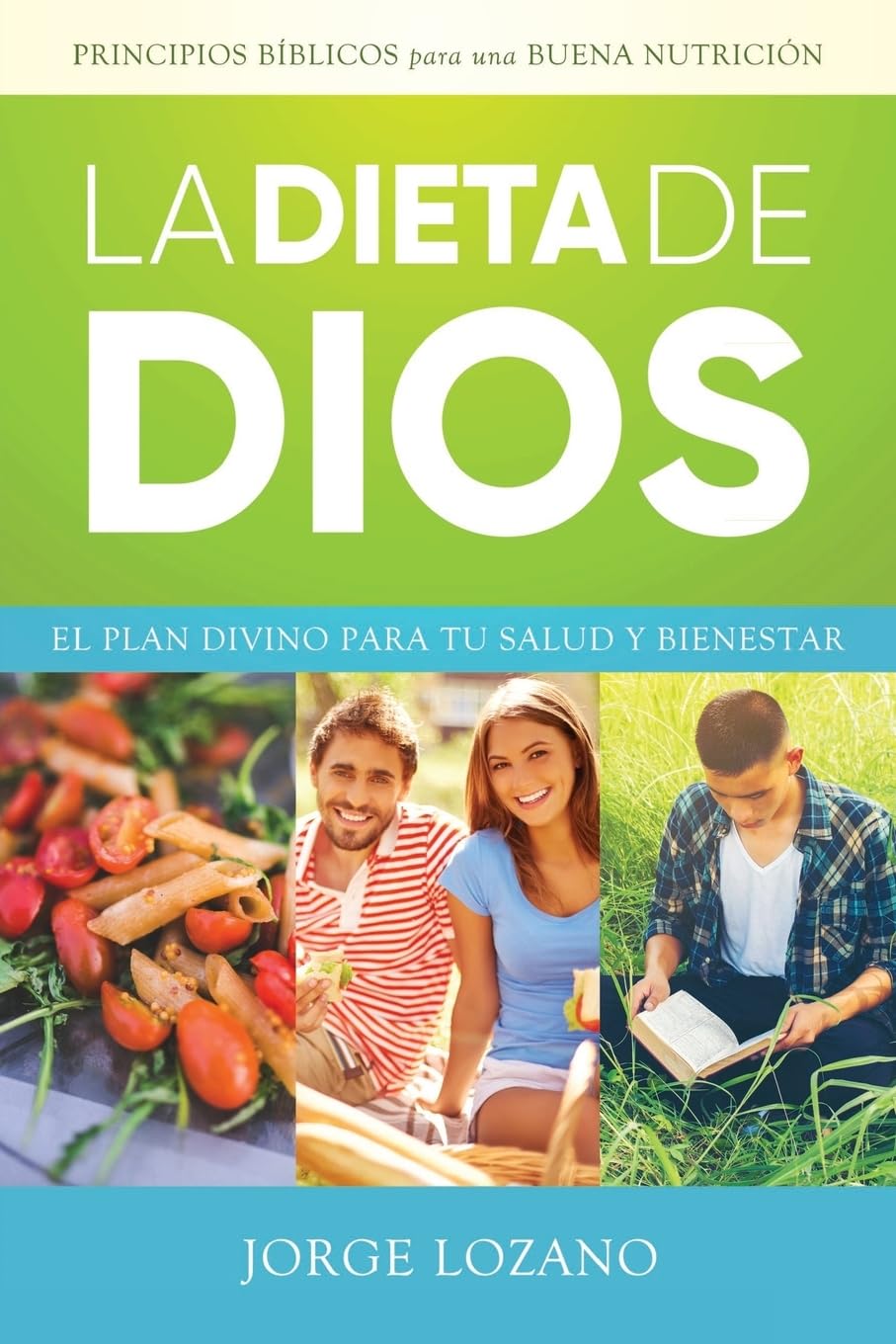 Cover of "La Dieta de Dios: El Plan Divino para tu Salud y Bienestar," a Spanish health and wellness book by CreateSpace.