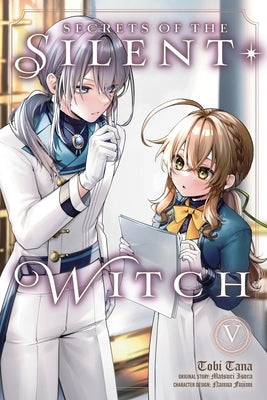Paperback cover of "Secrets of the Silent Witch, Vol. 5" manga by Yen Press featuring vibrant artwork and character designs.