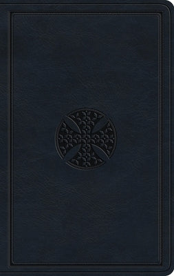 ESV Large Print Value Thinline Bible (Trutone, Navy, Mosaic Cross Design) by Esv Bibles