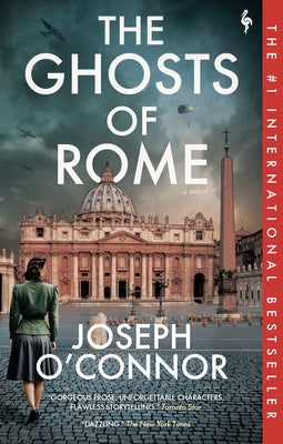 Paperback edition of "The Ghosts of Rome" by Europa Editions, featuring a hauntingly illustrated cover with ancient architecture.