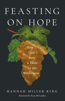 Paperback book "Feasting on Hope" by IVP Formatio, featuring a serene wilderness table setting on the cover.
