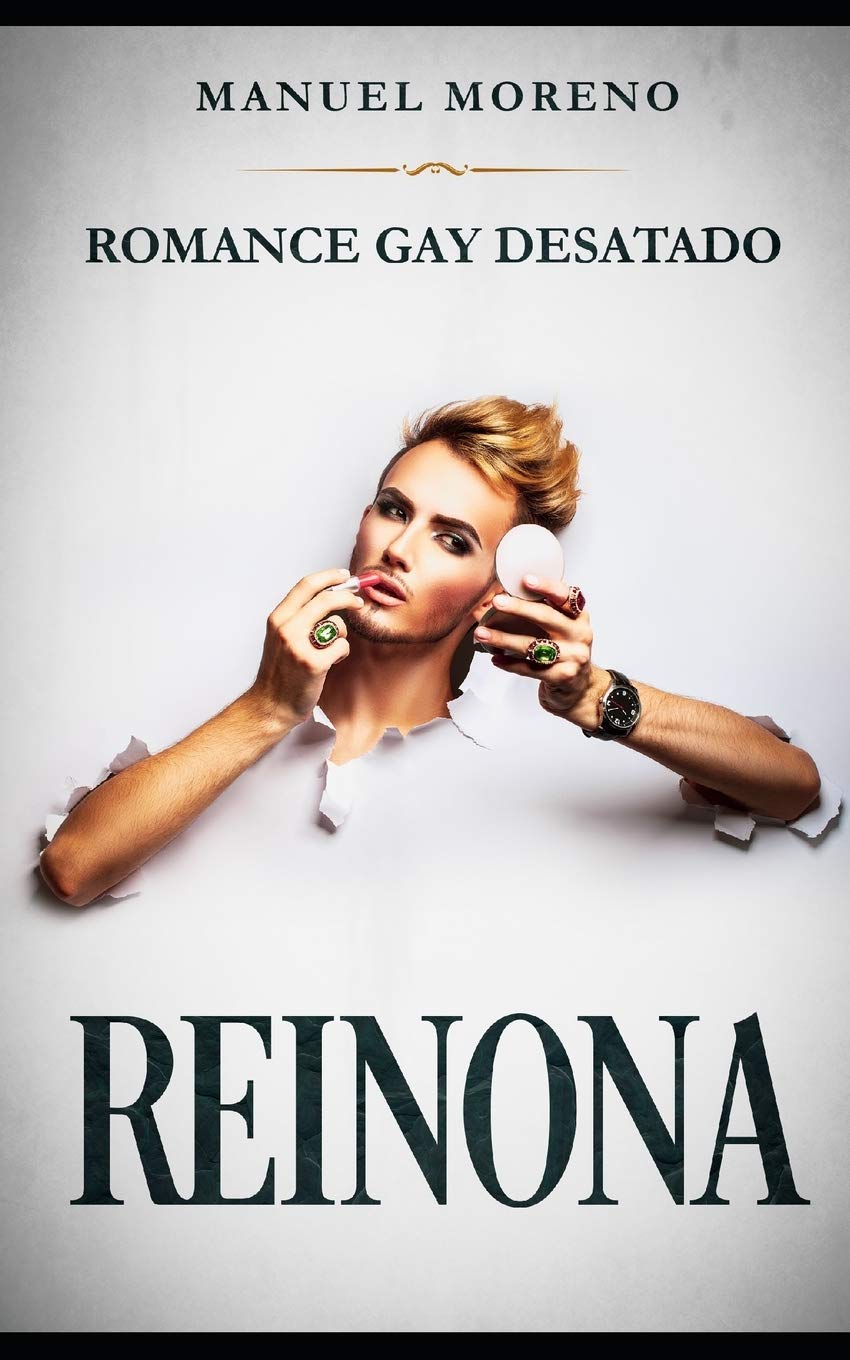Cover of "Reinona: Romance Gay Desatado," a book featuring a vibrant illustration representing LGBTQ+ themes.