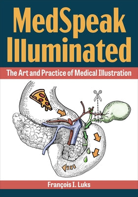 Paperback book "Medspeak Illuminated" by Kent State University Press showcasing medical illustrations on the cover.
