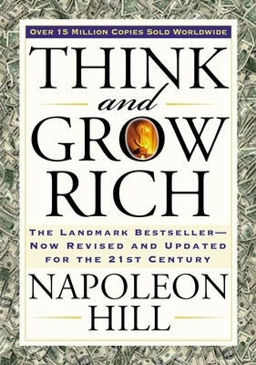 Paperback edition of "Think and Grow Rich" by Tarcher, featuring a revised cover design for the 21st century.